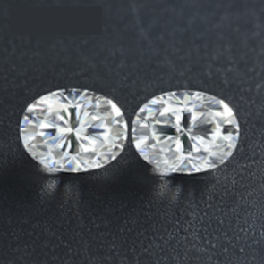 White Moissanite Diamond Gemstone Oval Cut D Color VVS1 0.25ct-3.0ct for Custom Jewelry