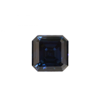 Blue Moissanite Loose Stone Asscher Cut VVS1 with GRA Report for Custom Jewelry