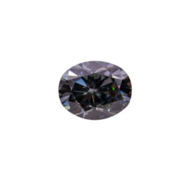 Top Gray Moissanite Loose Stone Oval Cut VVS1 for Custom Jewelry with GRA Report