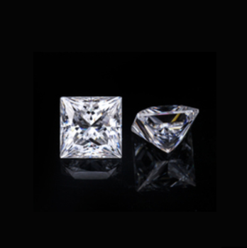 Lab Moissanite Diamond Gemstone Princess Cut D Color VVS1 Passed Diamond Tester for Custom Jewelry with Certificate