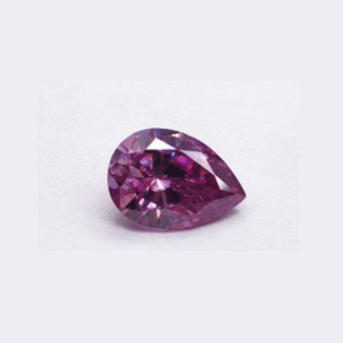 Pink Moissanite Gemstone Diamond Excellent Pear Cut VVS1 2.0ct 7x10mm with Certificate