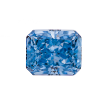 Ice Blue High Carbon Diamond Cubic Zirconia CZ 10x12mm Crushed Ice Octagon Cut 5A+ Quality for Custom Jewelry