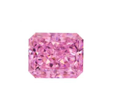 Pink High Carbon Diamond Lab Zircon Cubic Zirconia Radiant Octagon Crushed Ice Cut 4K 5A+ Quality